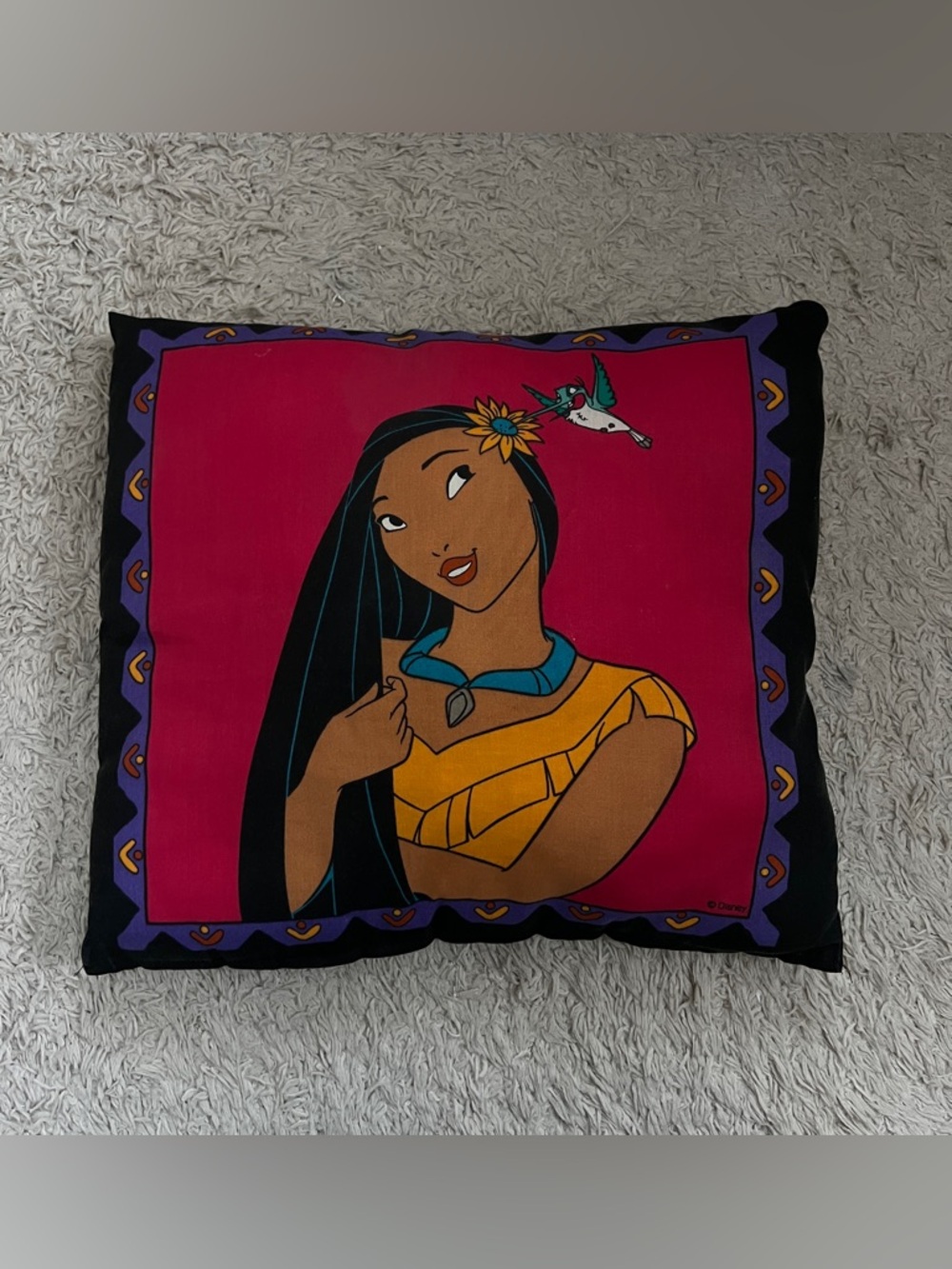 Disney Pocahontas 90s Throw Pillow